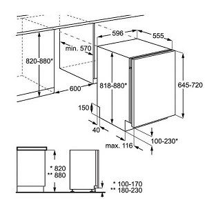 ESL5205LO שרטוט התקנה ESL5205LO שרטוט התקנה