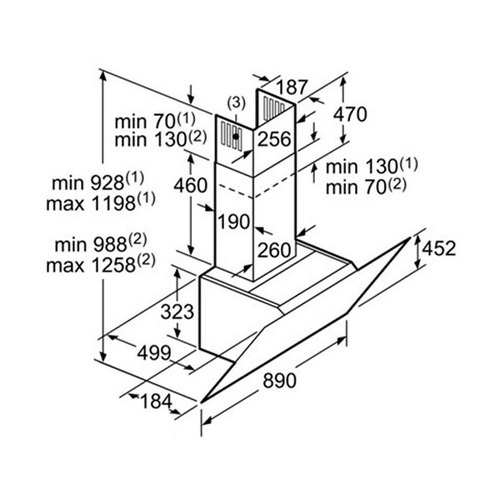 קולט אדים Bosch DWK97JM20 בוש - תמונה 5