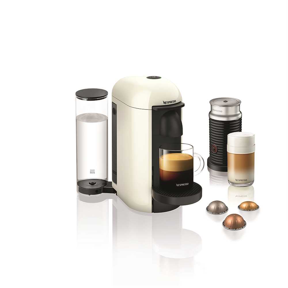 מכונת קפה VertuoPlus מבית NESPRESSO דגם GBC2 בגוון לבן כולל מקציף חלב אירוצי'נו - תמונה 1 מכונת קפה VertuoPlus מבית NESPRESSO דגם GBC2 בגוון לבן כולל מקציף חלב אירוצי'נו - תמונה 1