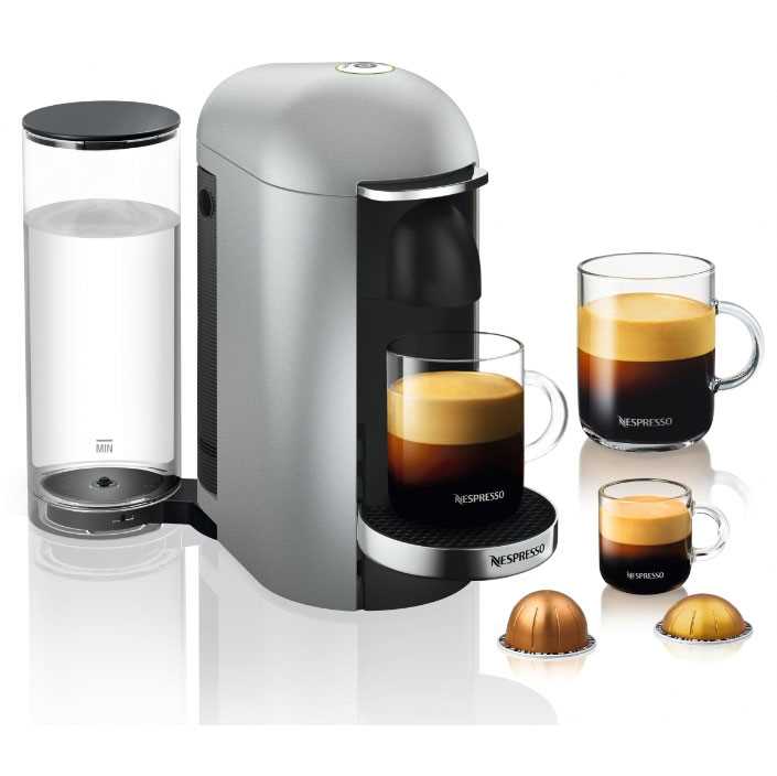 מכונת קפה VertuoPlus מבית NESPRESSO דגם GBC2 בגוון כסוף כולל מקציף חלב אירוצי'נו - תמונה 2 מכונת קפה VertuoPlus מבית NESPRESSO דגם GBC2 בגוון כסוף כולל מקציף חלב אירוצי'נו - תמונה 2