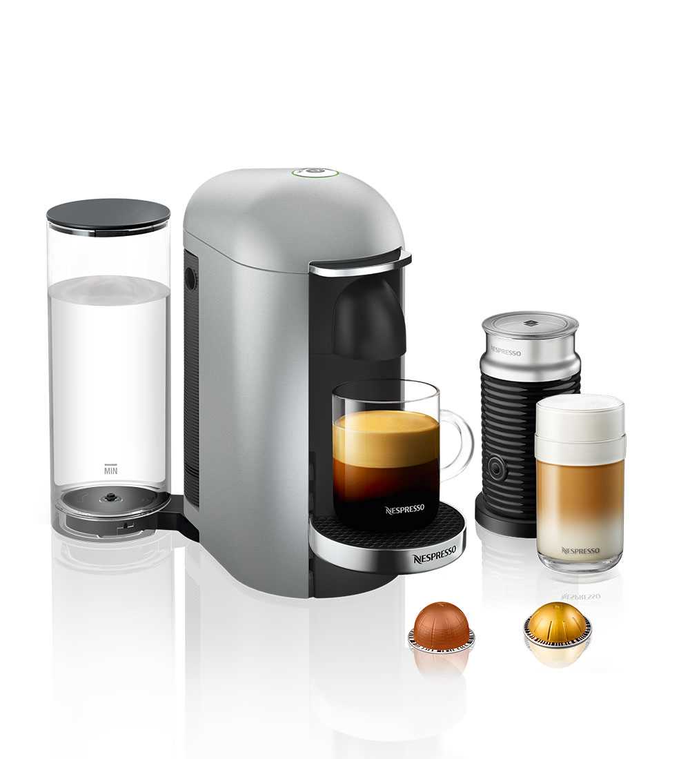 מכונת קפה VertuoPlus מבית NESPRESSO דגם GBC2 בגוון כסוף כולל מקציף חלב אירוצי'נו - תמונה 1 מכונת קפה VertuoPlus מבית NESPRESSO דגם GBC2 בגוון כסוף כולל מקציף חלב אירוצי'נו - תמונה 1
