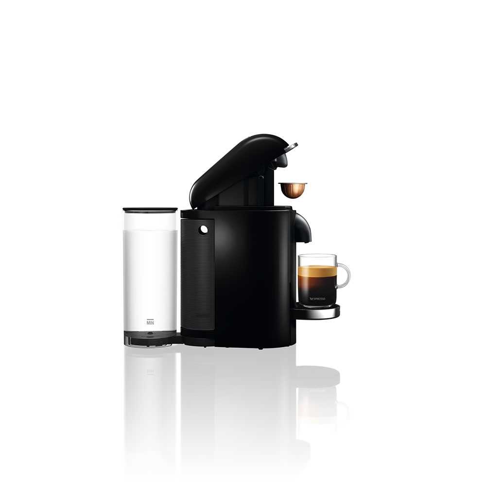 מכונת קפה VertuoPlus מבית NESPRESSO דגם GBC2 בגוון שחור כולל מקציף חלב אירוצי'נו - תמונה 5 מכונת קפה VertuoPlus מבית NESPRESSO דגם GBC2 בגוון שחור כולל מקציף חלב אירוצי'נו - תמונה 5