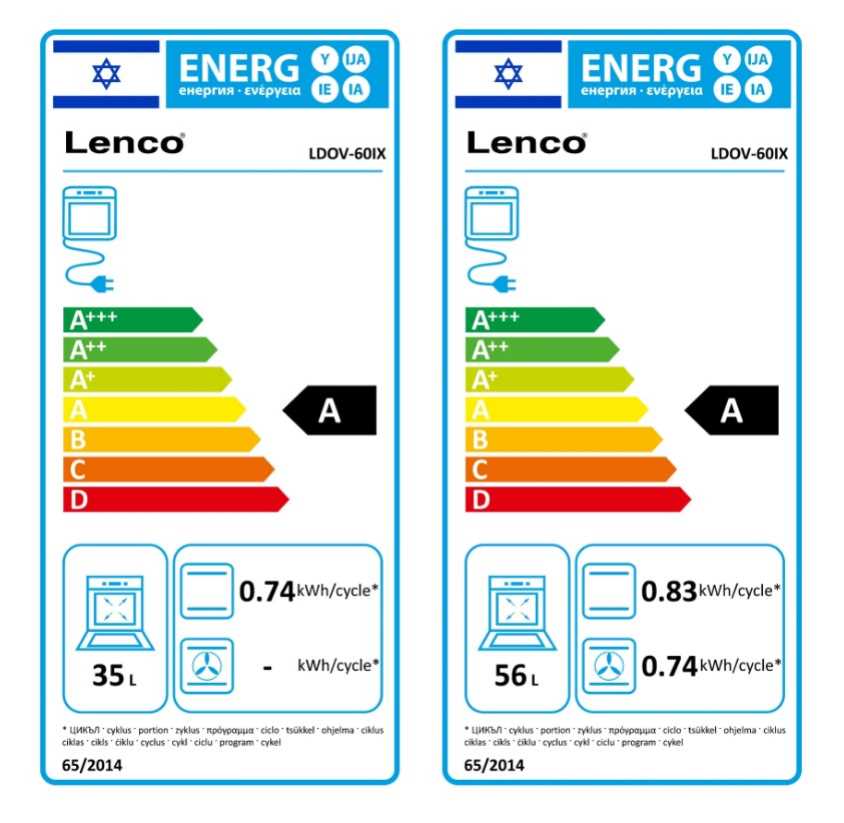 תנור אפייה דו תאי משולב גז נירוסטה בד"ץ לנקו LDOC-60 Lenco - תמונה 2