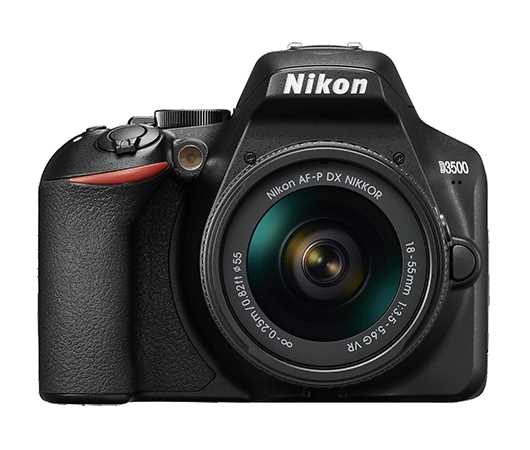 מצלמה + עדשה Nikon D3500 + 18-55mm AF-P ניקון - תמונה 1 מצלמה + עדשה Nikon D3500 + 18-55mm AF-P ניקון - תמונה 1