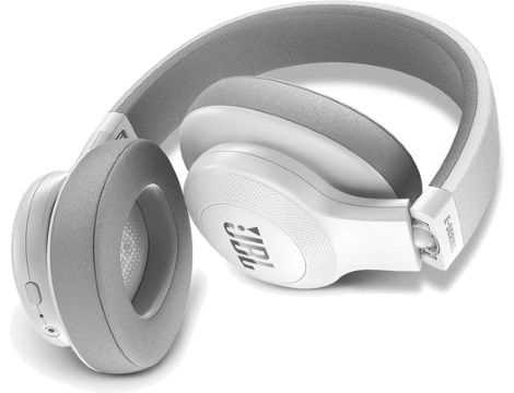 אוזניות JBL E55BT Bluetooth - לבן - תמונה 3 אוזניות JBL E55BT Bluetooth - לבן - תמונה 3