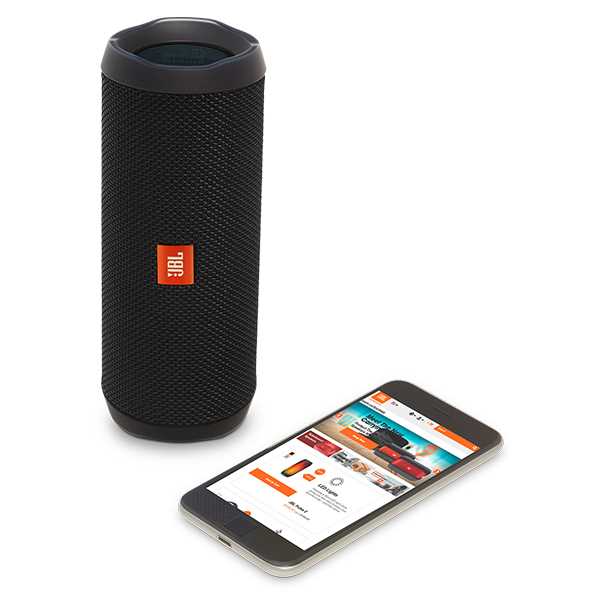 רמקול נייד JBL FLIP 4 - שחור - תמונה 3 רמקול נייד JBL FLIP 4 - שחור - תמונה 3