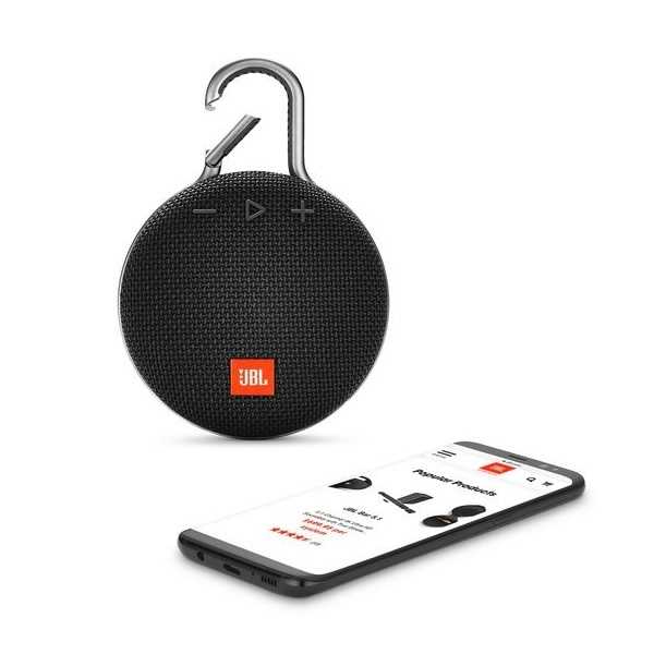 רמקול נייד JBL Clip 3 - שחור - תמונה 3 רמקול נייד JBL Clip 3 - שחור - תמונה 3