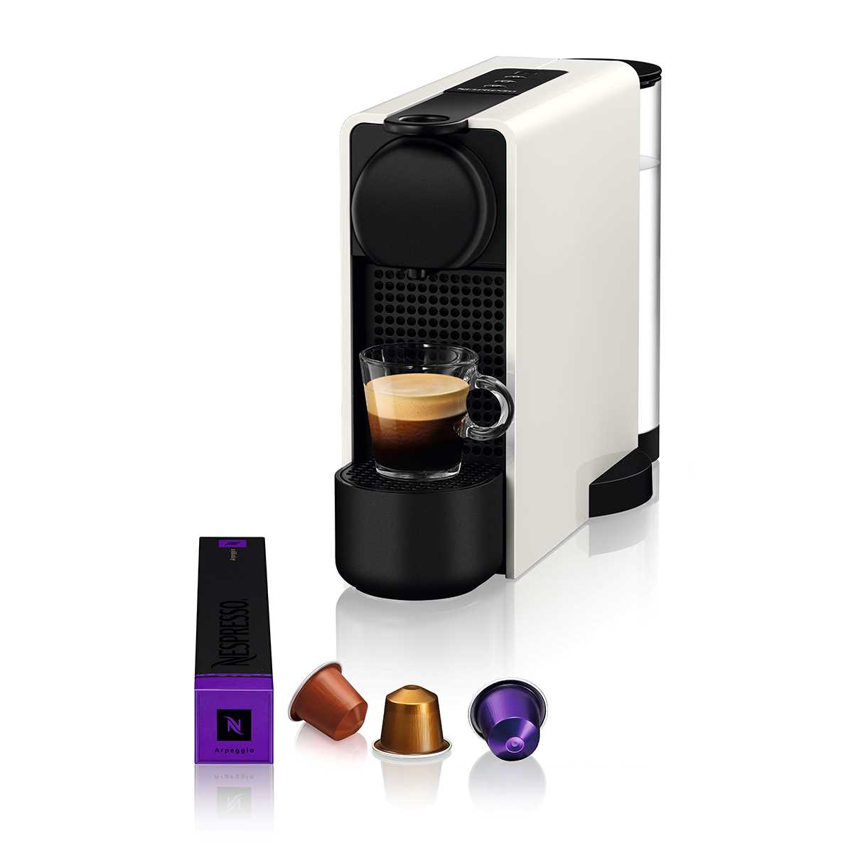 מכונת קפה NESPRESSO Essenza Plus C45 - צבע לבן - תמונה 1 מכונת קפה NESPRESSO Essenza Plus C45 - צבע לבן - תמונה 1