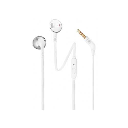 אוזניות חוטיות JBL T205 - כרום - תמונה 1 אוזניות חוטיות JBL T205 - כרום - תמונה 1