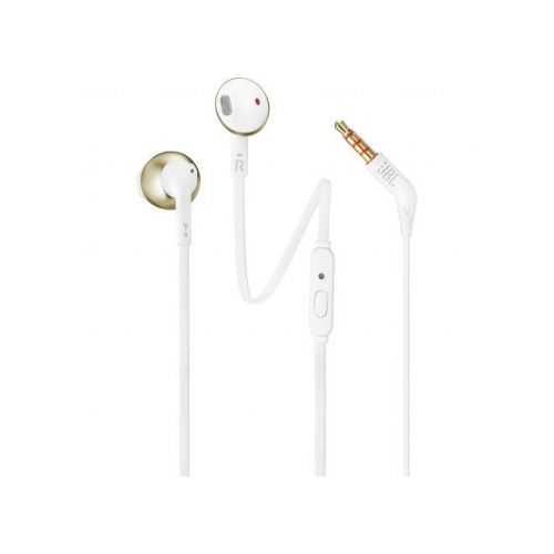 אוזניות חוטיות JBL T205 - זהב - תמונה 1 אוזניות חוטיות JBL T205 - זהב - תמונה 1
