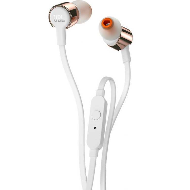 אוזניות חוטיות JBL T210 - זהב/לבן - תמונה 2 אוזניות חוטיות JBL T210 - זהב/לבן - תמונה 2