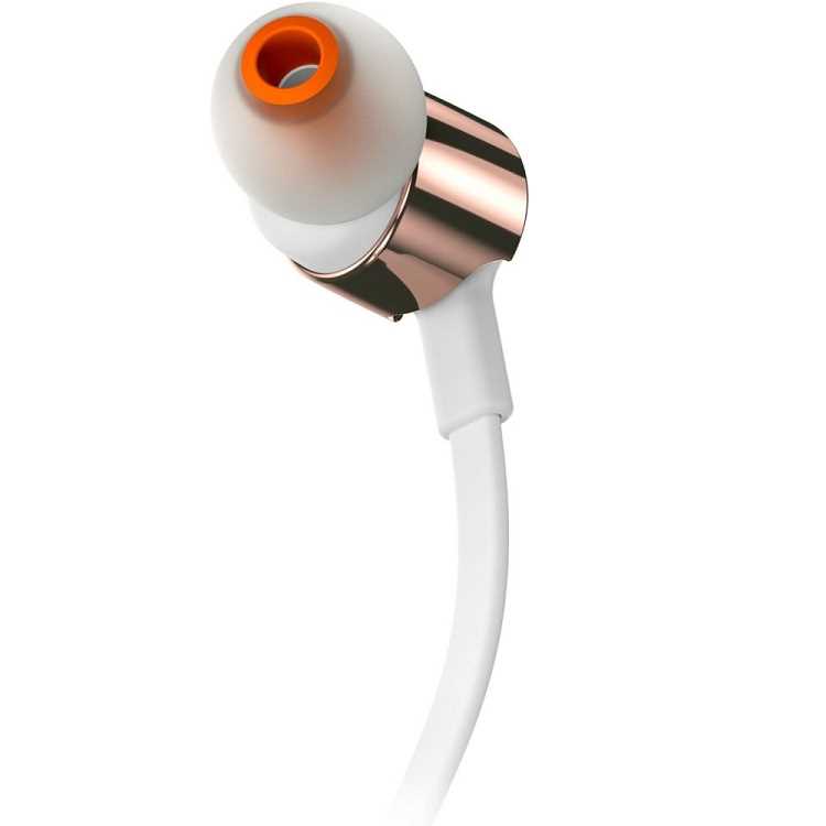 אוזניות חוטיות JBL T210 - זהב/לבן - תמונה 4 אוזניות חוטיות JBL T210 - זהב/לבן - תמונה 4