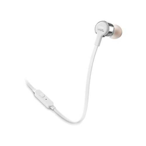 אוזניות חוטיות JBL T210 - כסף/לבן - תמונה 1 אוזניות חוטיות JBL T210 - כסף/לבן - תמונה 1