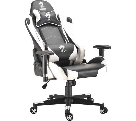 כסא גיימינג Dragon Ggladitor לבן - תמונה 2 כסא גיימינג Dragon Ggladitor לבן - תמונה 2