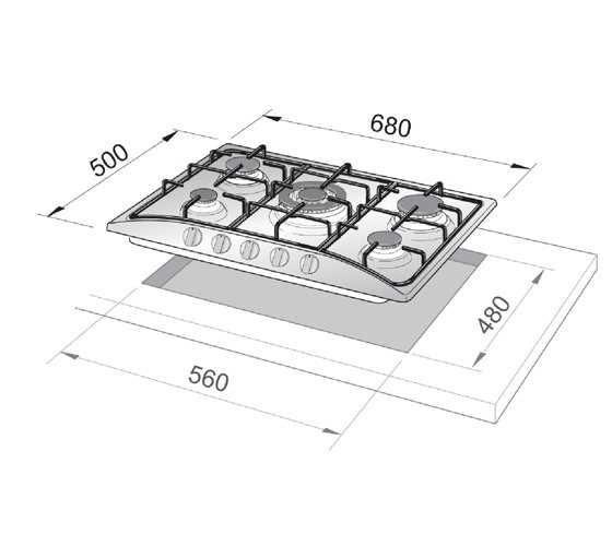 כיריים גז Delonghi NDG79W דה לונגי - תמונה 2 כיריים גז Delonghi NDG79W דה לונגי - תמונה 2