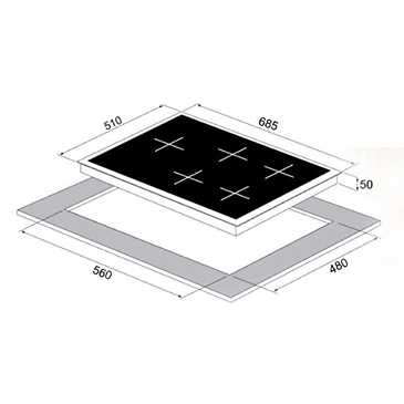 כיריים גז Sol FQ7GC-274 סול - תמונה 2