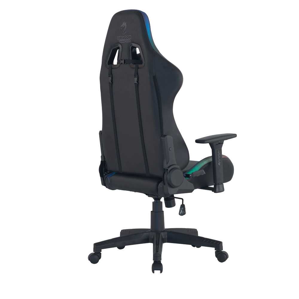 כיסא גיימינג Dragon Space Gaming Chair עם תאורה RGB - צבע אפור - תמונה 5 כיסא גיימינג Dragon Space Gaming Chair עם תאורה RGB - צבע אפור - תמונה 5