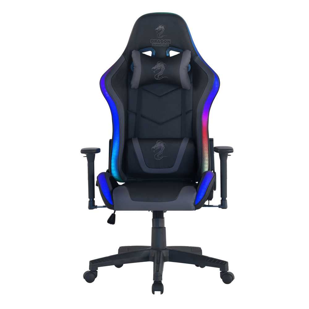 כיסא גיימינג Dragon Space Gaming Chair עם תאורה RGB - צבע אפור - תמונה 1 כיסא גיימינג Dragon Space Gaming Chair עם תאורה RGB - צבע אפור - תמונה 1