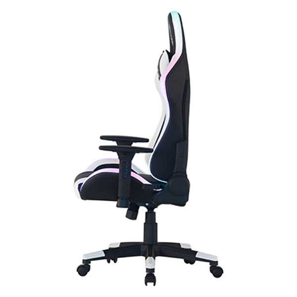 כיסא גיימינג Dragon Space Gaming Chair עם תאורה RGB - צבע לבן - תמונה 4