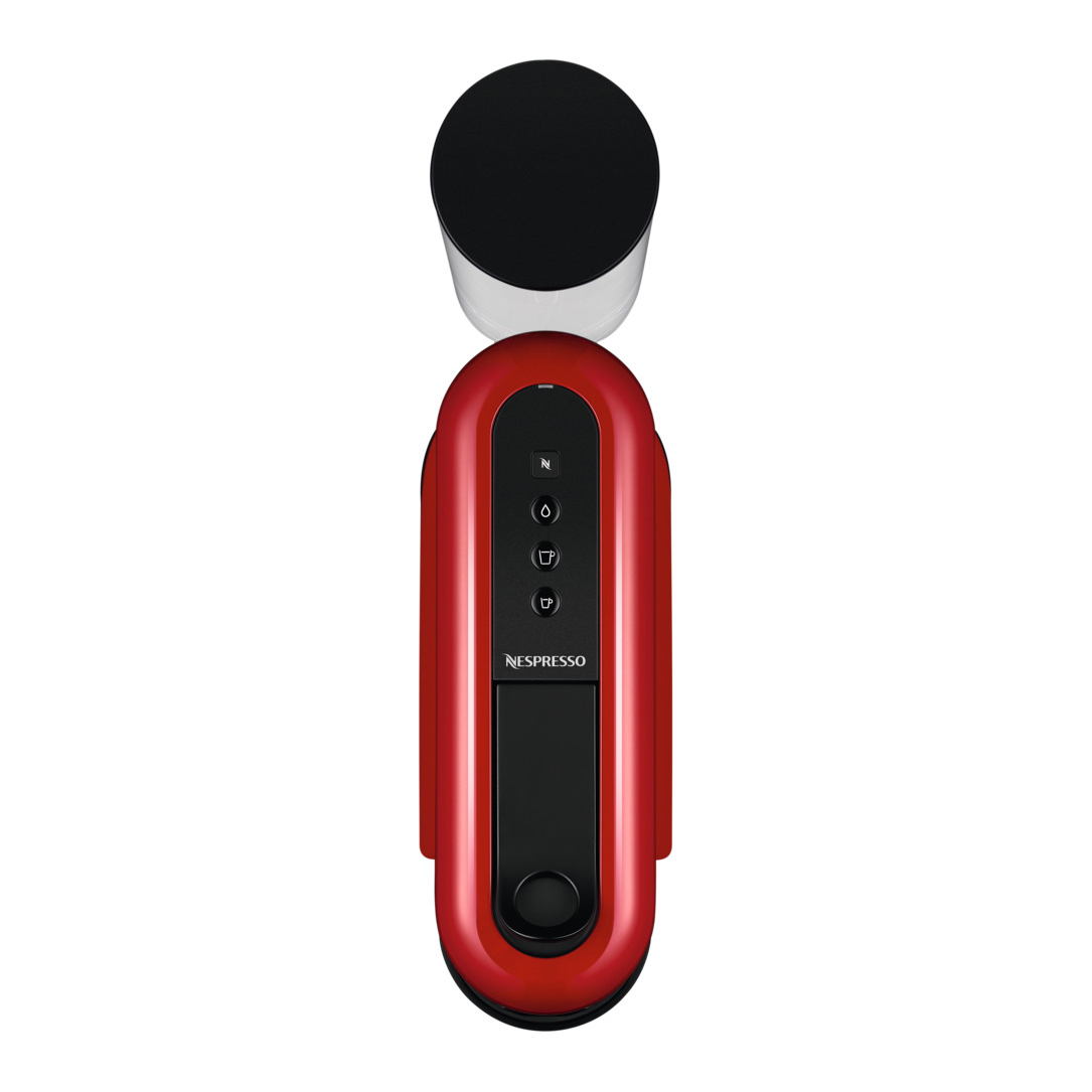 מכונת אספרסו Nespresso Essenza D45 Plus נספרסו כולל מקצף חלב - צבע אדום - תמונה 6 מכונת אספרסו Nespresso Essenza D45 Plus נספרסו כולל מקצף חלב - צבע אדום - תמונה 6