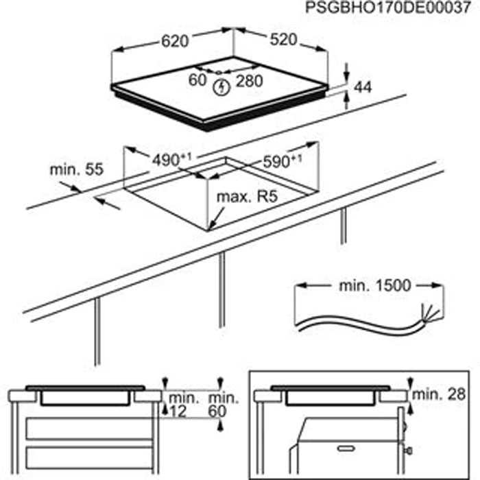 כיריים אינדוקציה AEG IPE64571FB - תמונה 5 כיריים אינדוקציה AEG IPE64571FB - תמונה 5