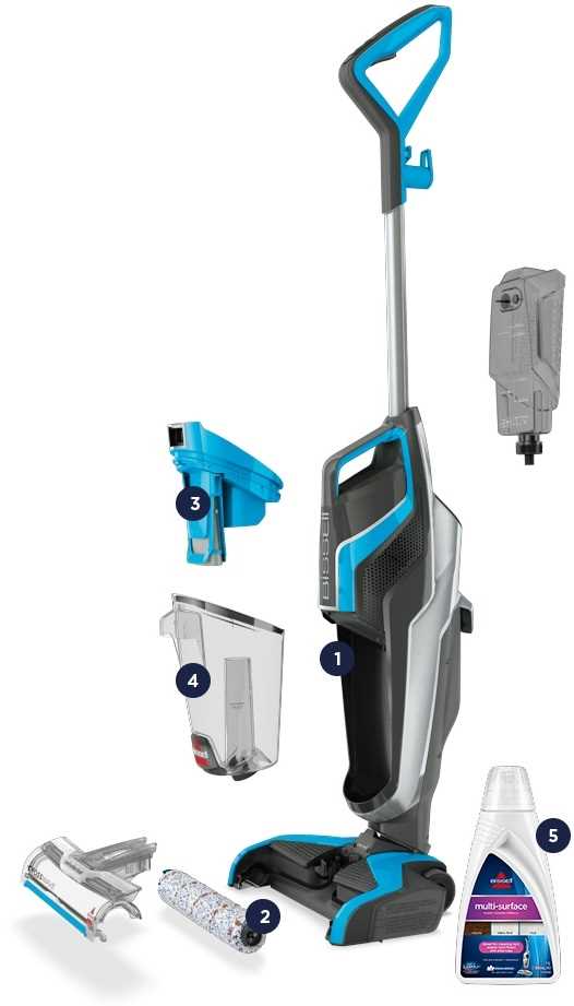 שואב אבק ושוטף רצפות חוטי Bissell Crosswave 17132 ביסל - תמונה 2 שואב אבק ושוטף רצפות חוטי Bissell Crosswave 17132 ביסל - תמונה 2