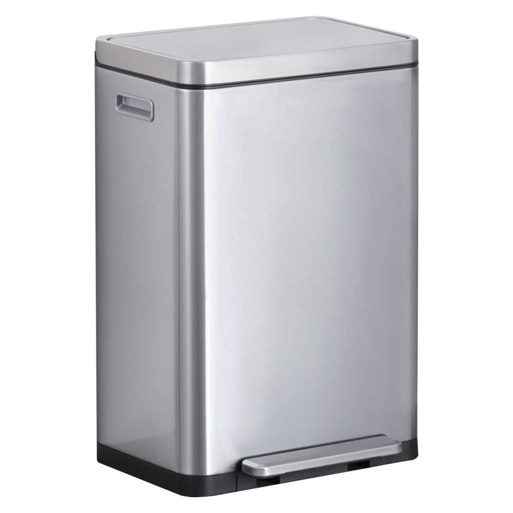 פח רגלית מעוצב אנטיבקטריאלי X-CUBE 45L כסף EKO אקו - תמונה 1 פח רגלית מעוצב אנטיבקטריאלי X-CUBE 45L כסף EKO אקו - תמונה 1