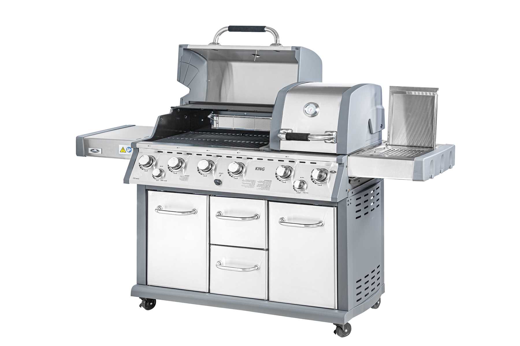 גריל גז מפואר 6 מבערים+כירת צד דגם: KING-6 AY437 מבית Australia Chef - תמונה 2 גריל גז מפואר 6 מבערים+כירת צד דגם: KING-6 AY437 מבית Australia Chef - תמונה 2