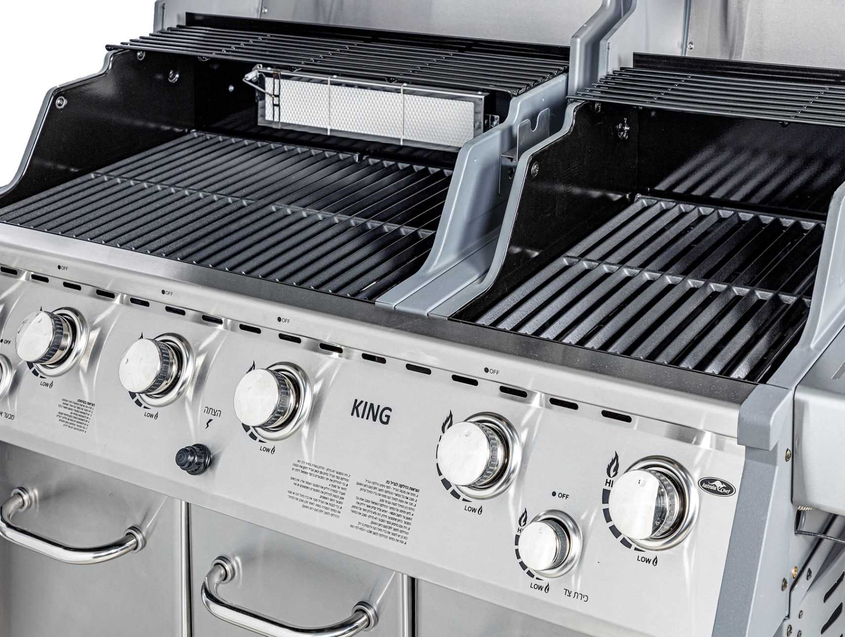 גריל גז מפואר 6 מבערים+כירת צד דגם: KING-6 AY437 מבית Australia Chef - תמונה 4 גריל גז מפואר 6 מבערים+כירת צד דגם: KING-6 AY437 מבית Australia Chef - תמונה 4
