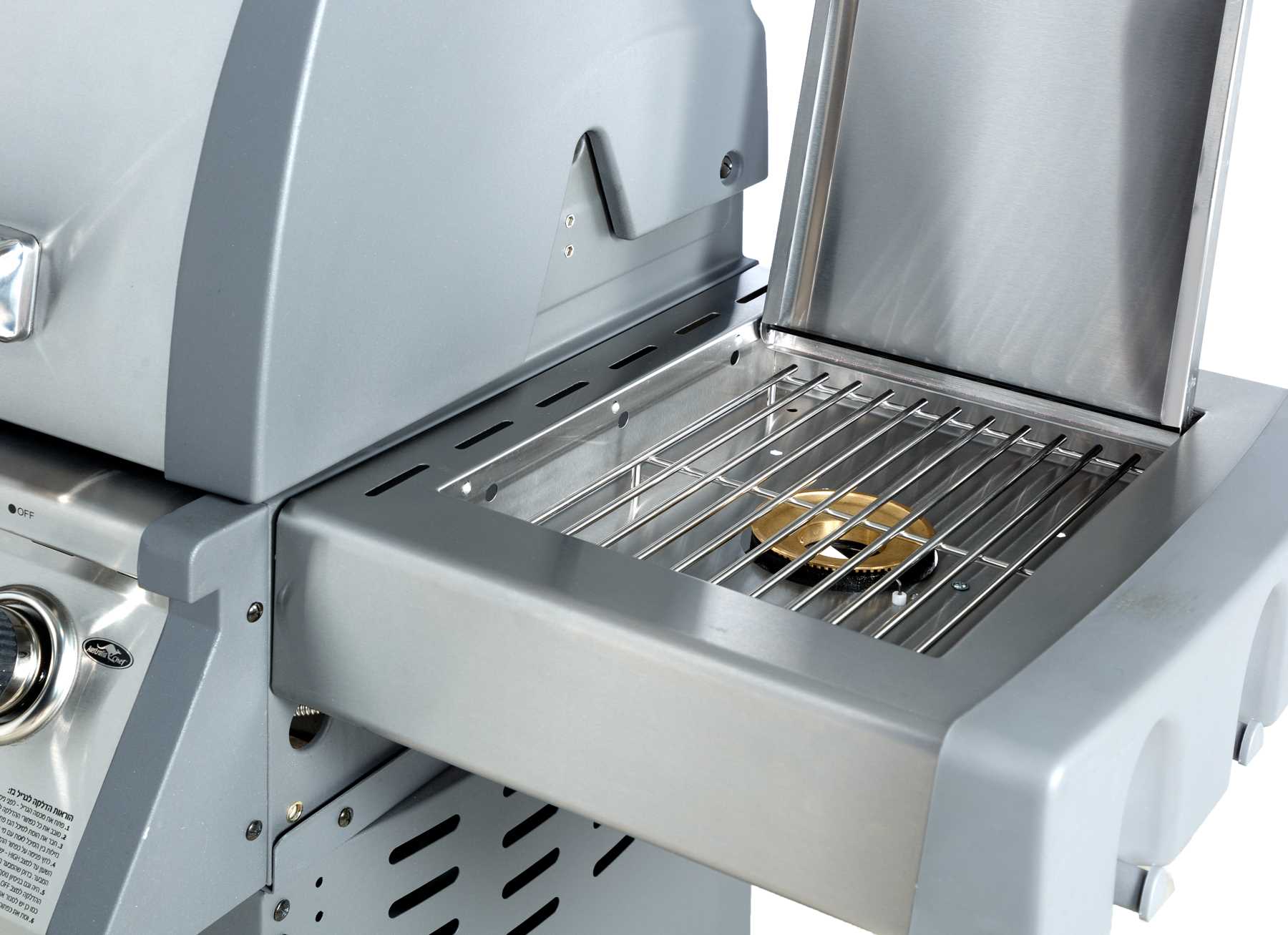 גריל גז מפואר 4 מבערים+כירת צד דגם KING-4 AY435 מבית Australia Chef - תמונה 4 גריל גז מפואר 4 מבערים+כירת צד דגם KING-4 AY435 מבית Australia Chef - תמונה 4