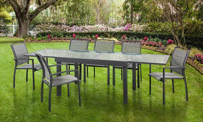 שולחן עם 6 כיסאות לגינה Savana תוצרת Australia Camp - תמונה 4
