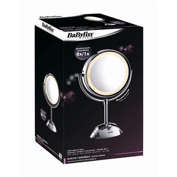 מראת איפור דו צדדית הגדלה פי 8 Babyliss 8438ile - תמונה 2 מראת איפור דו צדדית הגדלה פי 8 Babyliss 8438ile - תמונה 2