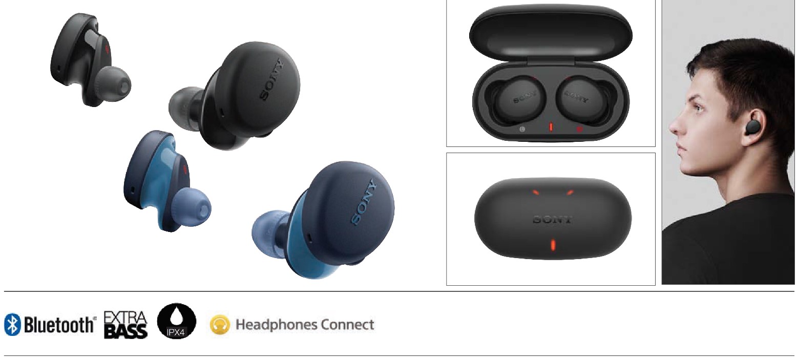 אוזניות Sony WF-XB700L True Wireless סוני כחולות - תמונה 11 אוזניות Sony WF-XB700L True Wireless סוני כחולות - תמונה 11