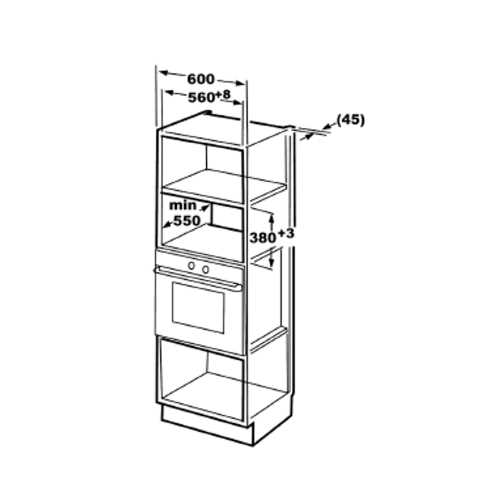 מיקרוגל דיגיטלי בנוי Sauter MW5559 סאוטר - תמונה 2 מיקרוגל דיגיטלי בנוי Sauter MW5559 סאוטר - תמונה 2