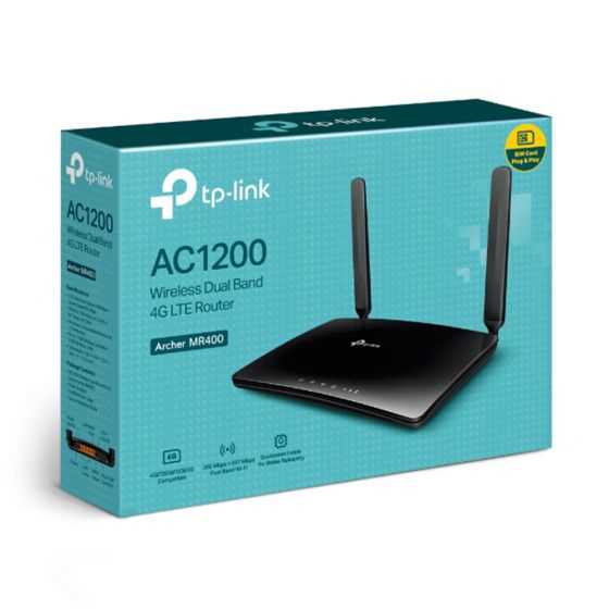 נתב Tp-Link AC1200 MR400 Wireless Dual Band Router 4G LTE - תמונה 4