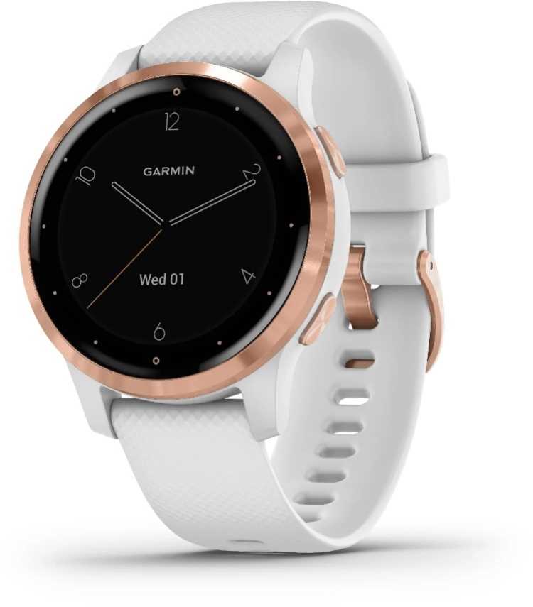 שעון ספורט חכם GARMIN דגם White/Rose Gold - vivoactive 4s