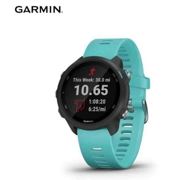 שעון ספורט חכם GARMIN דגם Forerunner 245 Music - שחור\אקווה