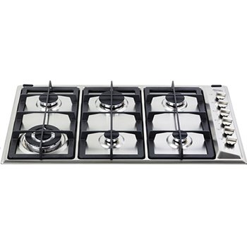 כיריים גז בנוי 6 להבות DELONGHI דגם NDG103X