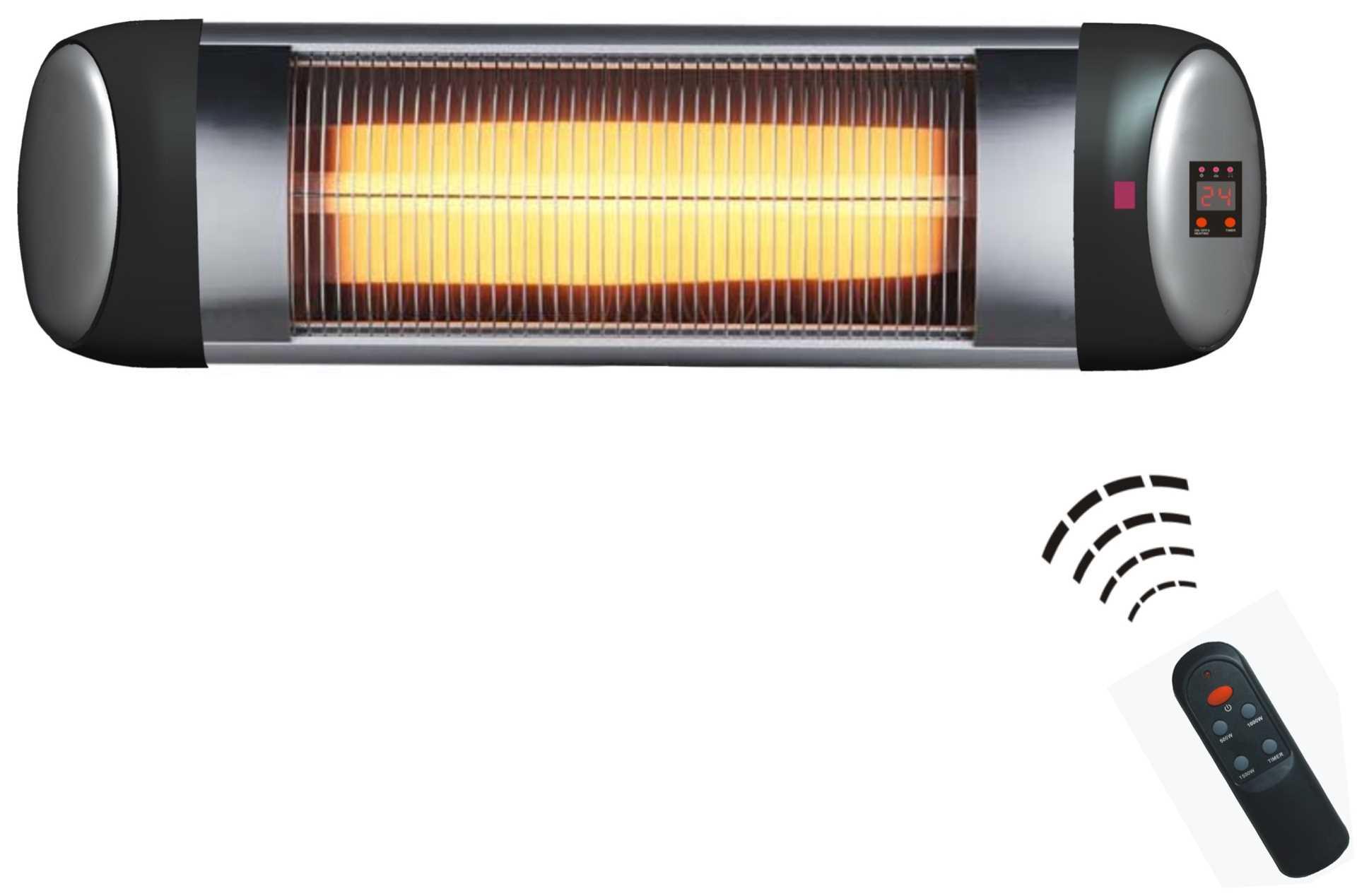 תנור אינפרא לתליה עם מנורת קוורץ CHROMEX דגם CH-6800 כרומקס 