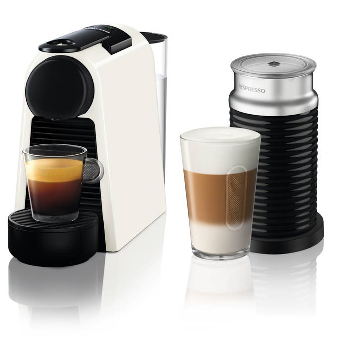 מכונת אספרסו Essenza Mini D30 כולל מקציף צבע לבן Nespresso נספרסו