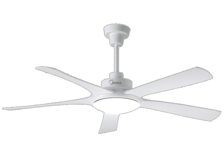 מאוורר תקרה 5 כנפיים לבן MIDEA FC132-BRL-W