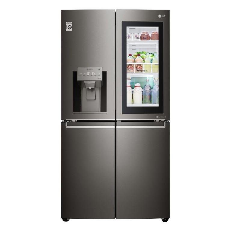 מקרר 4 דלתות 653 ליטר נירוסטה LG InstaView Door In Door GRX710INS אל ג'י