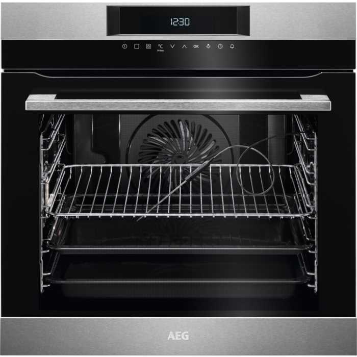 תנור בנוי פירוליטי 71 ליטר נירוסטה AEG BPK264232M אאג