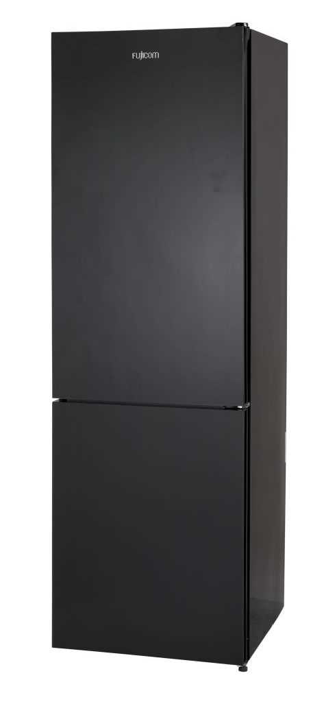 מקרר מקפיא תחתון 341 ליטר Fujicom FJ-NF380BK זכוכית שחורה פוג'יקום