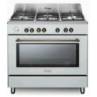 תנור משולב כיריים 5 להבות Delonghi NDS952W דה לונגי
