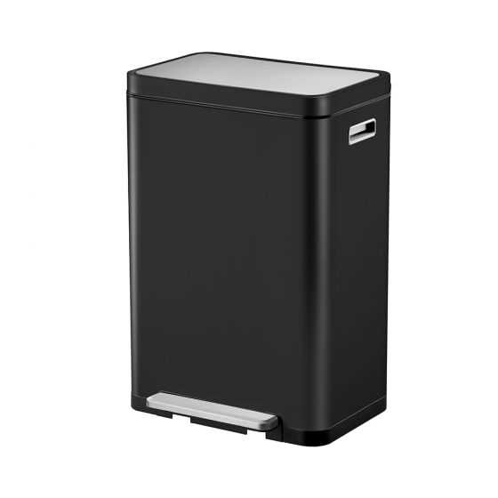 פח רגלית מעוצב אנטיבקטריאלי X-CUBE 45L שחור EKO אקו
