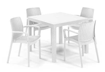 מערכת ישיבה קוורטט QUARTET SET צבע לבן 240549