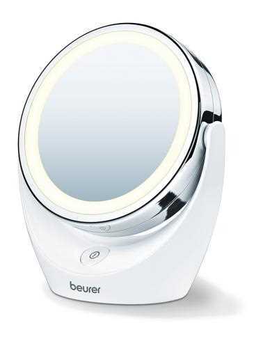 מראה קוסמטית שולחנית Beurer מגדילה פי 5 עם תאורת LED דגם BS49 בוריר