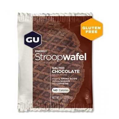 מארז 16 יחידות שטרופוואפל GU בטעם שוקולד מלוח ללא גלוטן Stroopwafel Salted Chocolate