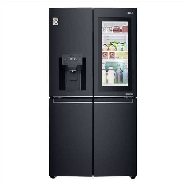 מקרר 4 דלתות 716 ליטר GR-X920INS שחור מט LG אל ג'י